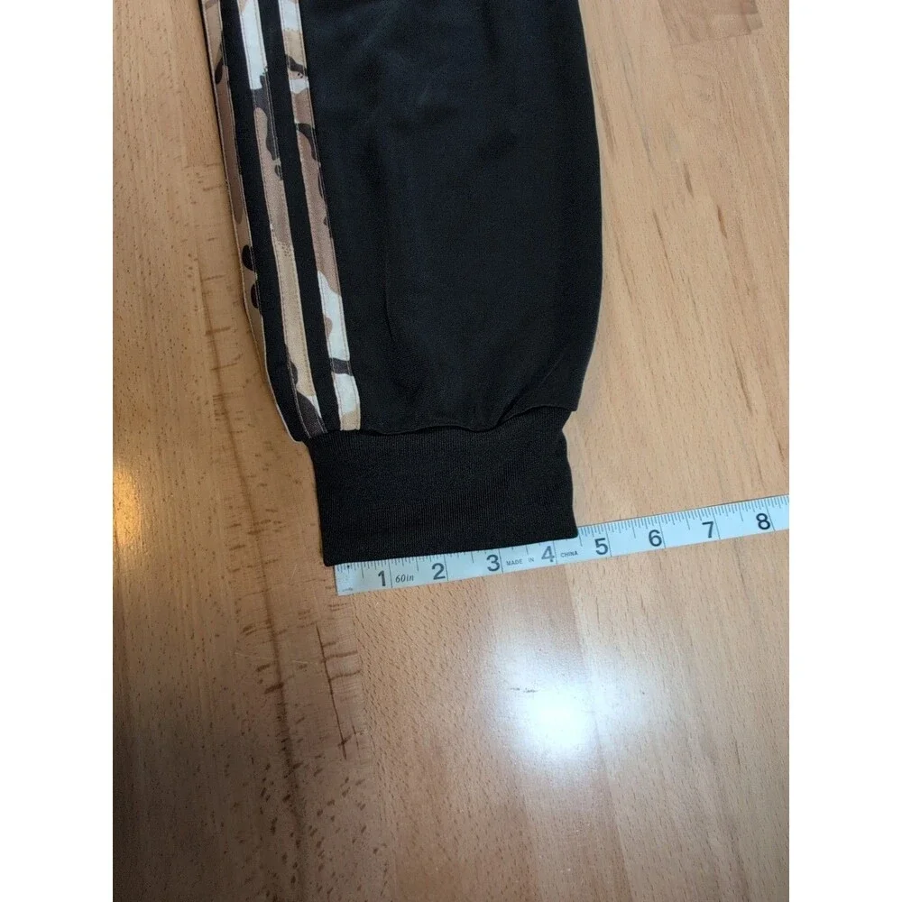 Adidas Mens 3 Camo Stripes Warm-up Tricot Joggers Pants Small Black H48439